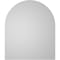 Ekena Millwork Round Top Surface Mount PVC Gable Vent w/ 2"W x 1-1/2"P Brickmould Frame, 22"W x 26"H GVPRT22X2602SN - alternate 5